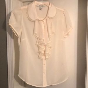 Forever 21 - Embellished Button Down Blouse